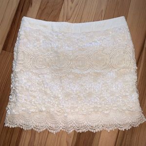 Free People crochet skirt